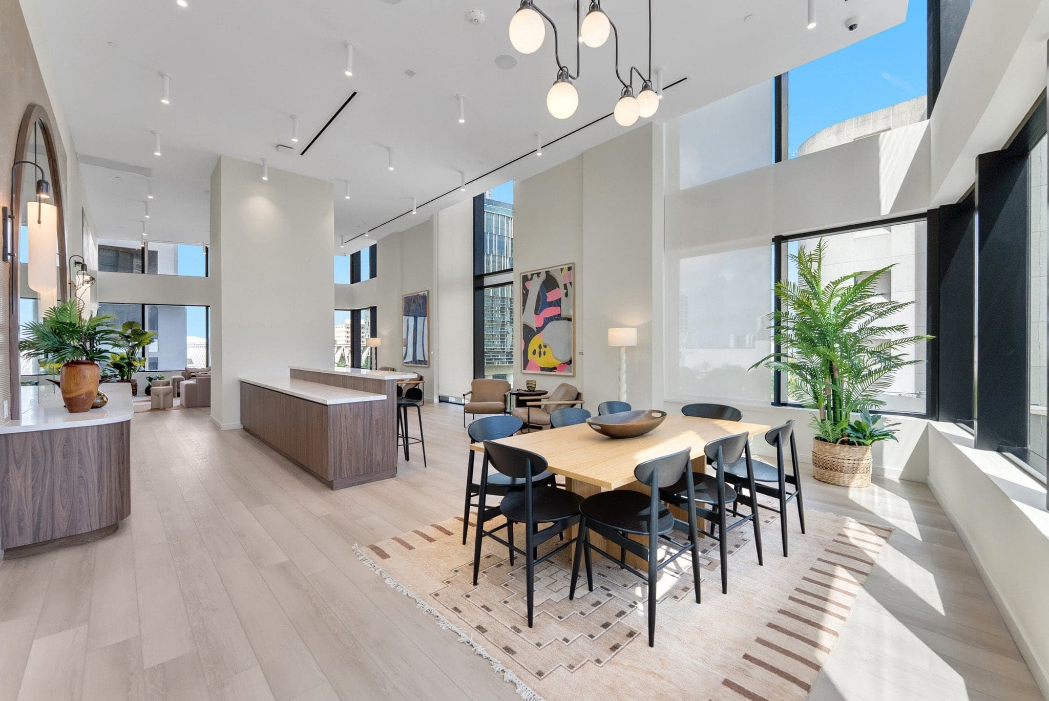 Sunlit South Florida great room photographed for a real estate listing